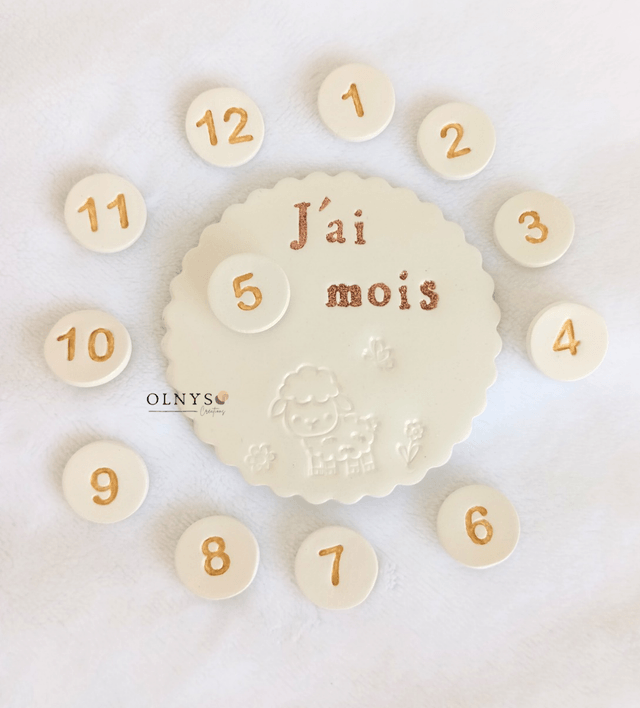 Carte étapes MOIS personnalisable ~ Animaux 