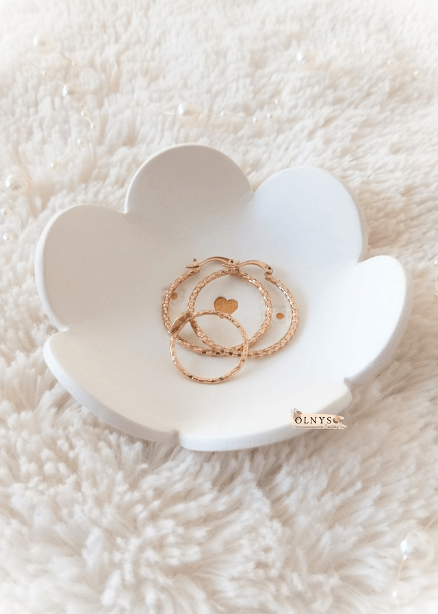 Coupelle porte bijoux en argile / Vide-poche
