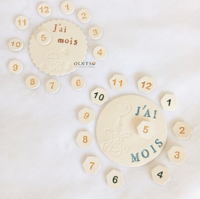 Carte étapes MOIS personnalisable ~ Animaux 