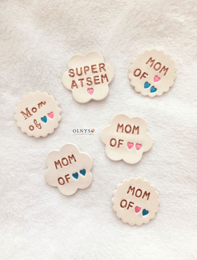 Magnets personnalisables en argile