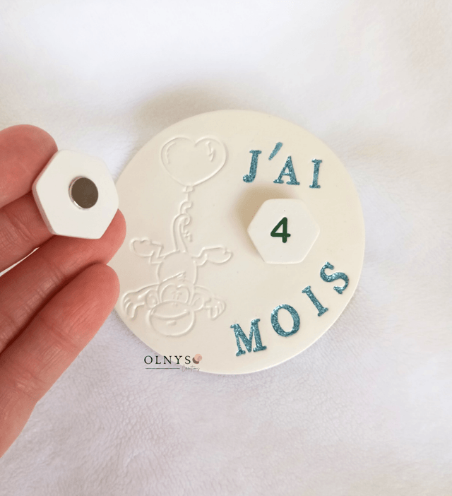Carte étapes MOIS personnalisable ~ Animaux 