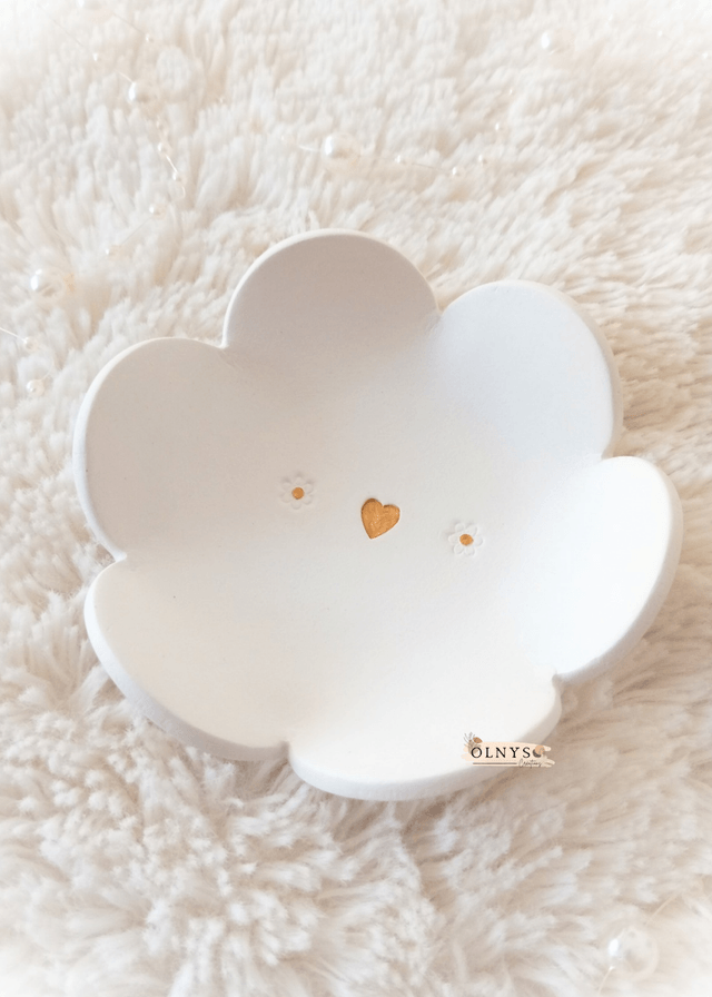 Coupelle porte bijoux en argile / Vide-poche