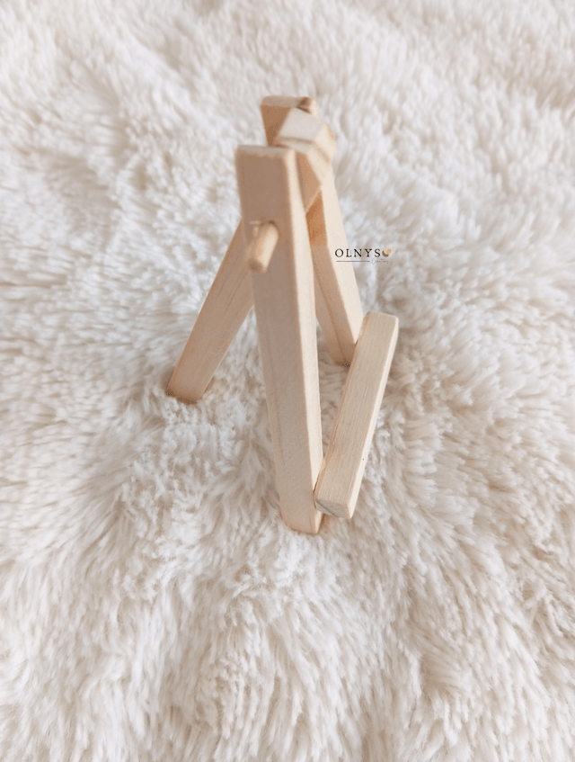 Plaque de naissance en argile AVEC mini chevalet 