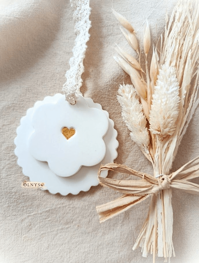 Médaillon en argile personnalisable / Annonce Tata ~ Tatie